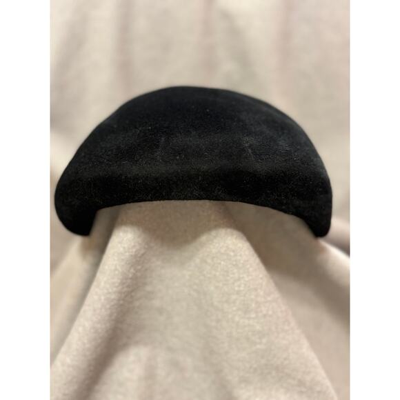 VTG 1950’s Henry Pollack, Inc. Black Genuine Velour Imported Fur Women’s Hat - Picture 3 of 12